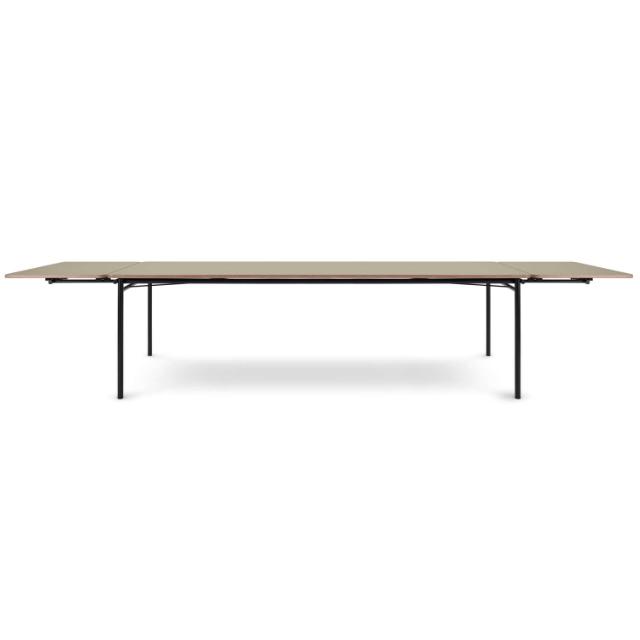 TAFFEL table - pebble - 90x250/370