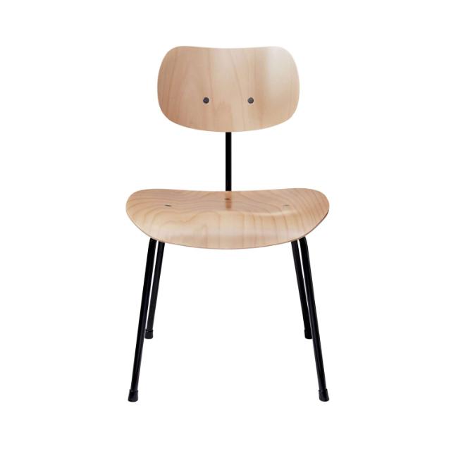 EIERMANN SE68 chair - beech/black frame
