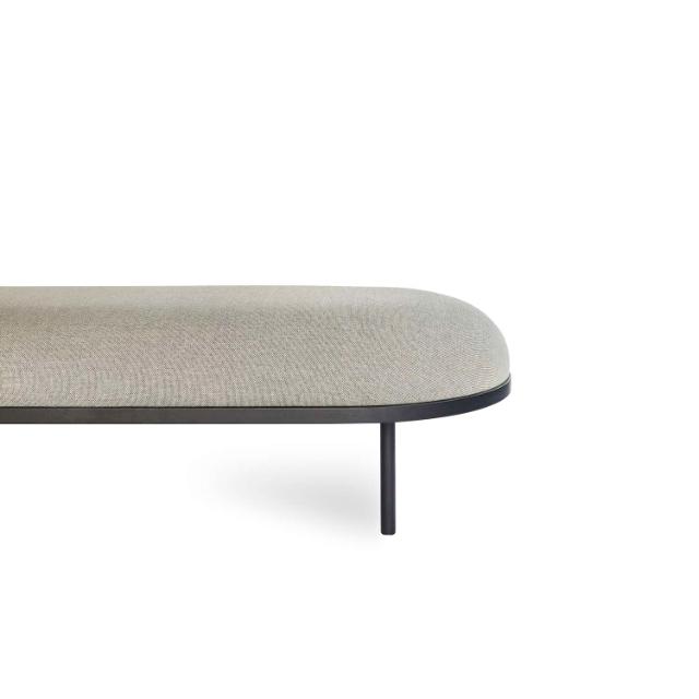 ANZA 160 bench - L160 x W65 x H44 cm - Stained Black (on oak) frame