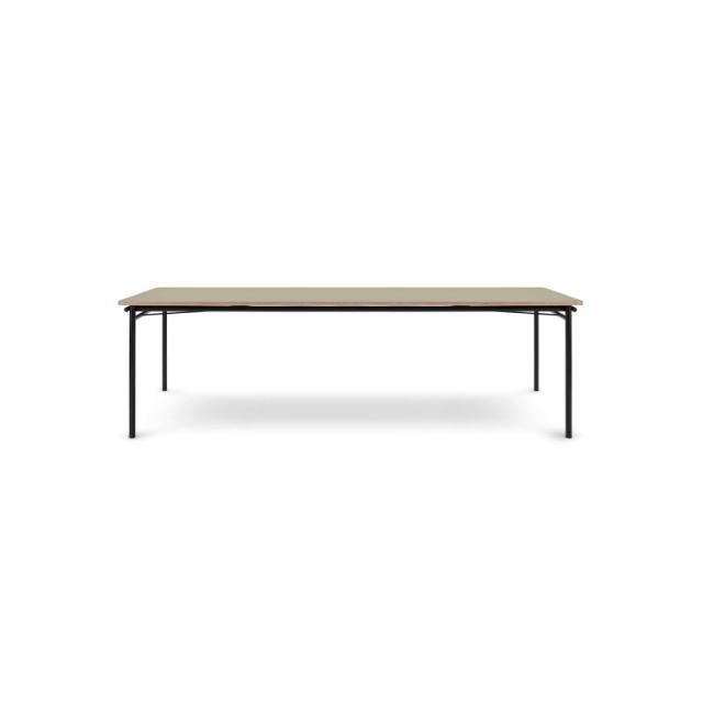 TAFFEL table - pebble - 90x250/370