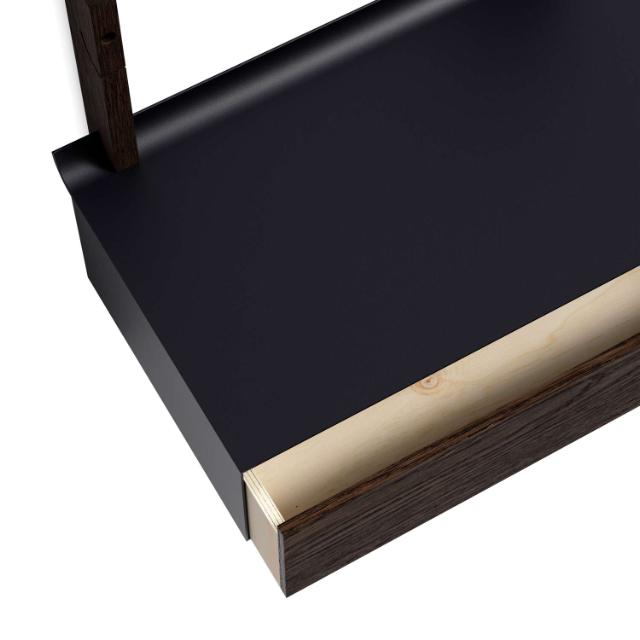 Smile Drawer 50 cm - Smoked Oak/Black