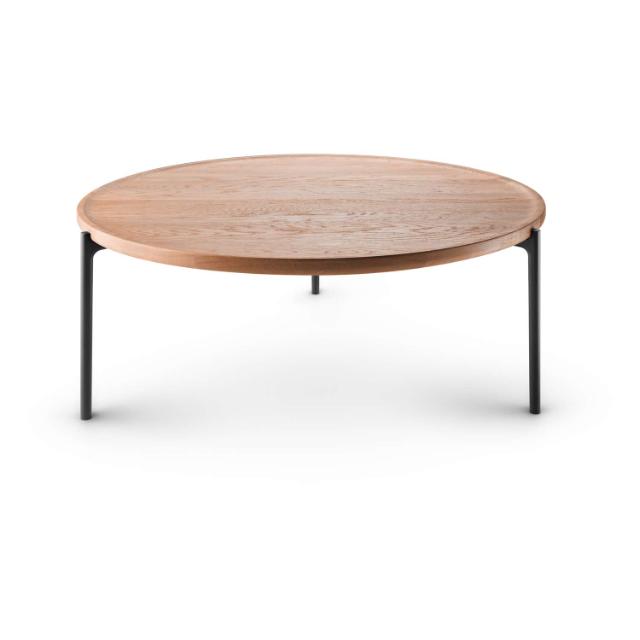 Savoye lounge table - Ø90 cm - 42 cm - Oiled oak