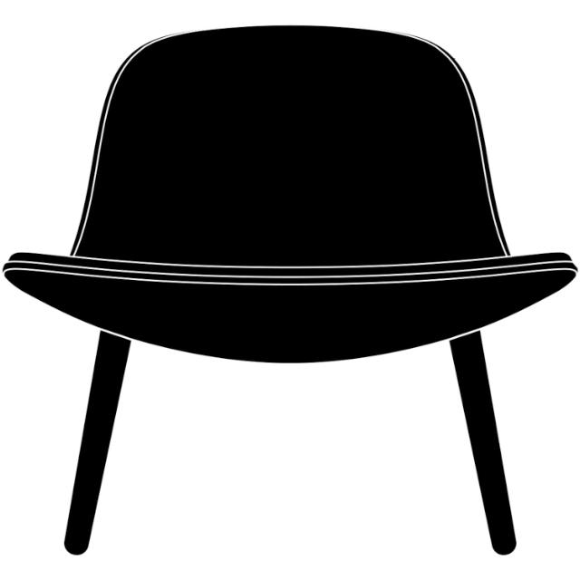 Yuuga Loungestol - Olieret eg m. cognac læder